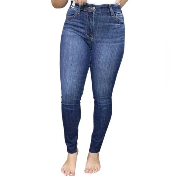 Judy Blue Mid Rise Cut Hem Skinny Jeans Womens Size 5 or 27 - Picture 1 of 11